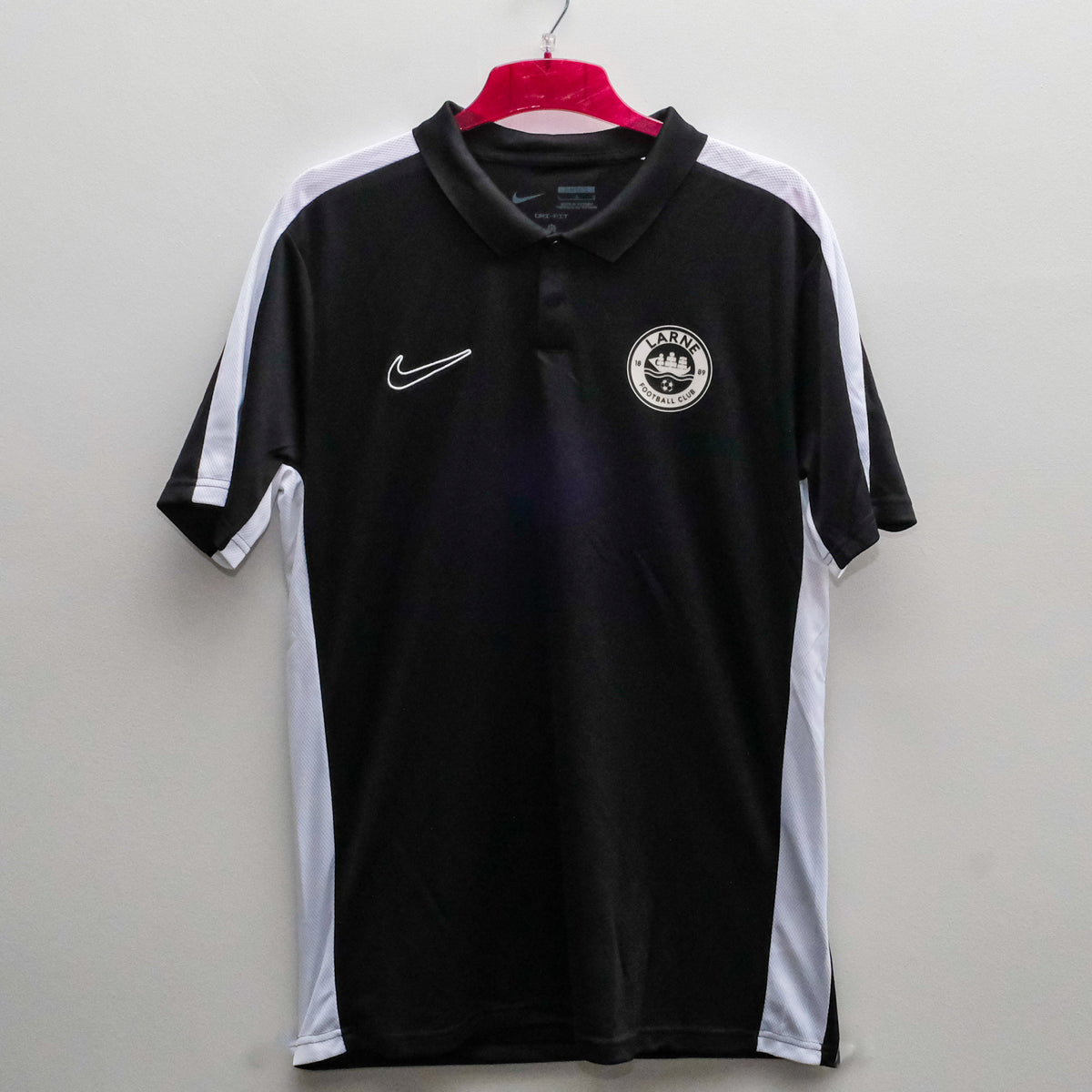 23/24 Nike Academy Polo Black – Larne FC Online Superstore